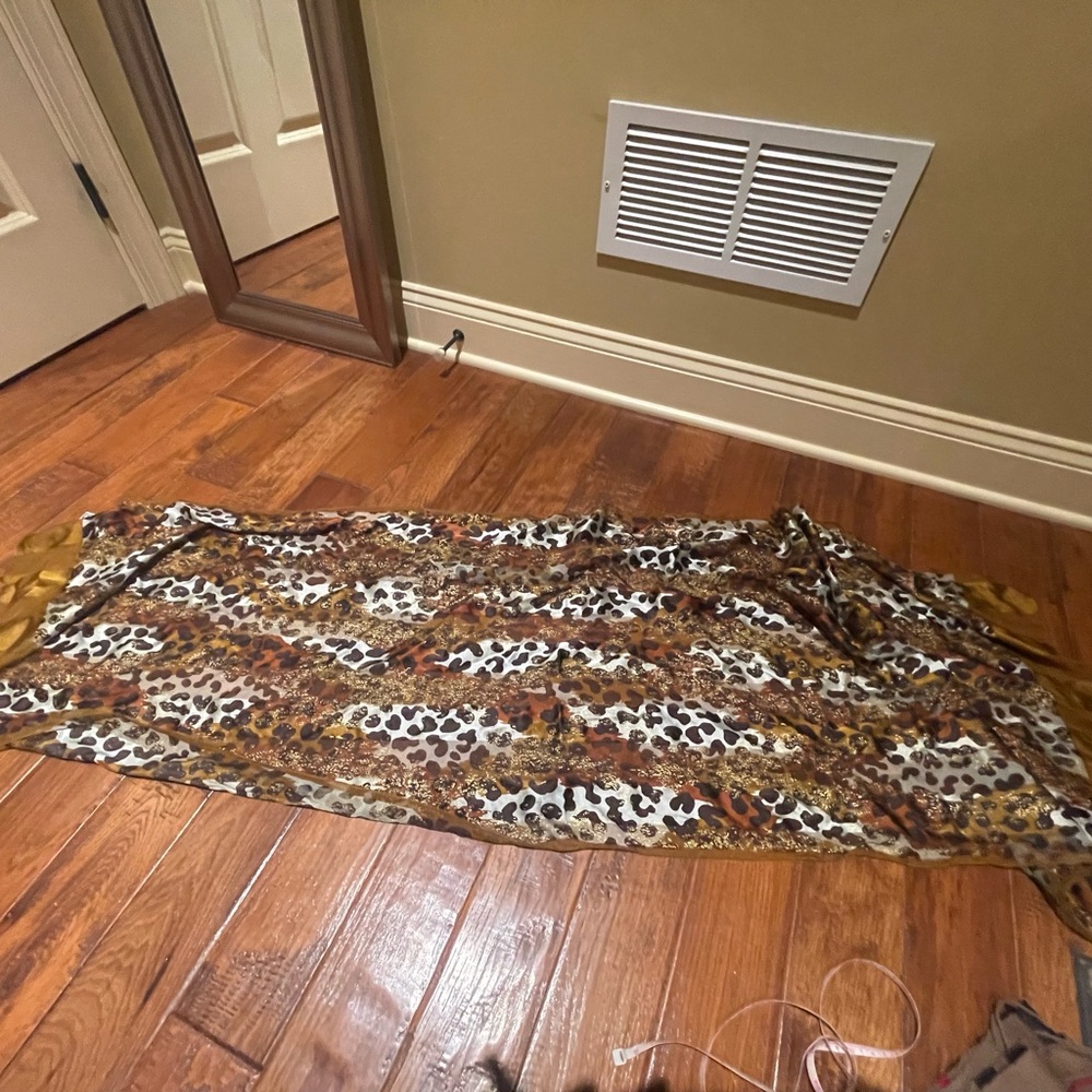 Vintage YSL Leopard Print Silk Scarf